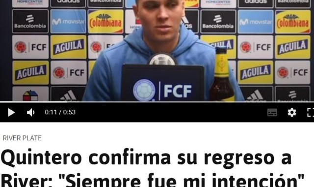 深足中超标王自宣将离队 金特罗：河床将是下一站